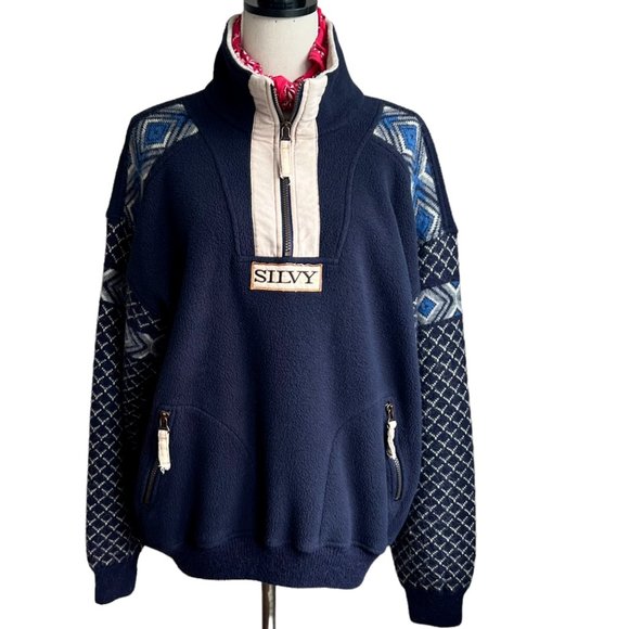 Silvy Walking Quarter Zip Alpaca Wool Pullover Size Medium - Picture 1 of 12